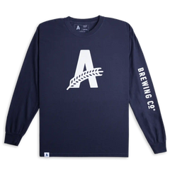 Athletic Brewing Co Long Sleeve T-Shirt - Navy
